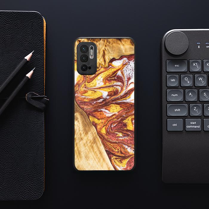 Xiaomi REDMI NOTE 10 5G Handyhülle aus Harz und Holz - Synergy#E4