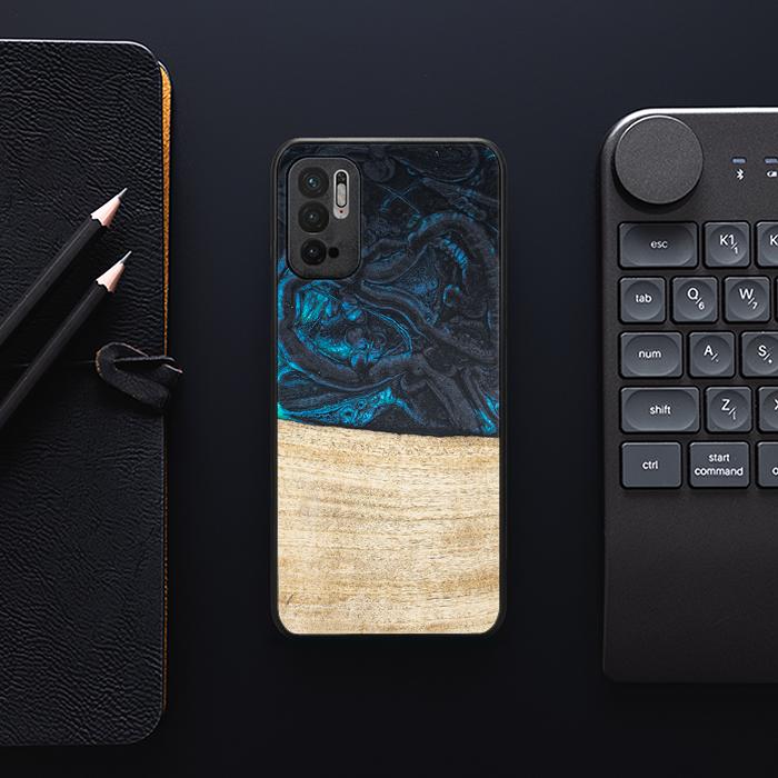 Xiaomi REDMI NOTE 10 5G Handyhülle aus Harz und Holz - Synergy#F13