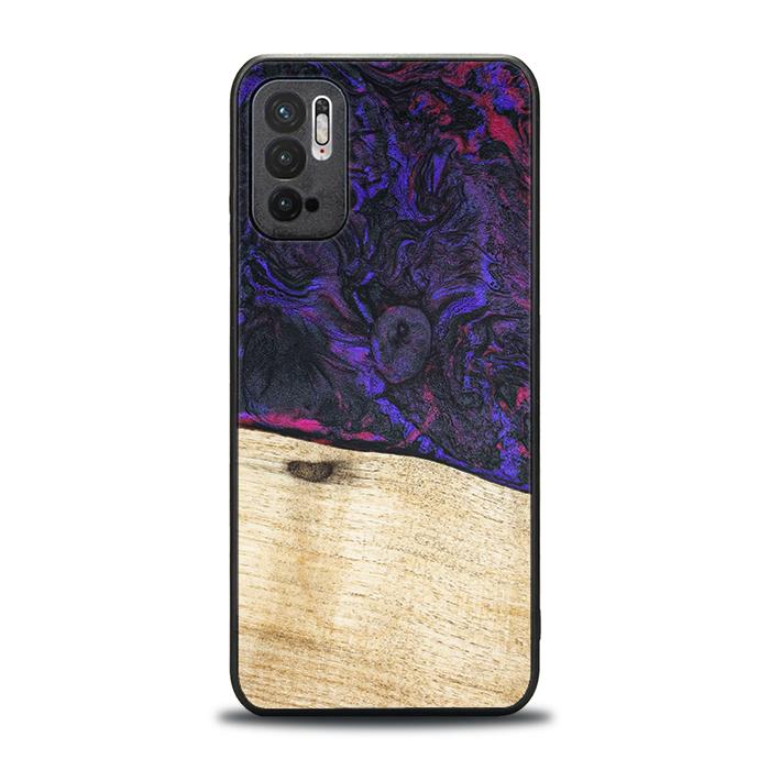Xiaomi REDMI NOTE 10 5G Handyhülle aus Harz und Holz - Synergy#F18