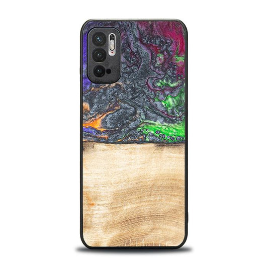 Xiaomi REDMI NOTE 10 5G Handyhülle aus Harz und Holz - Synergy#F2