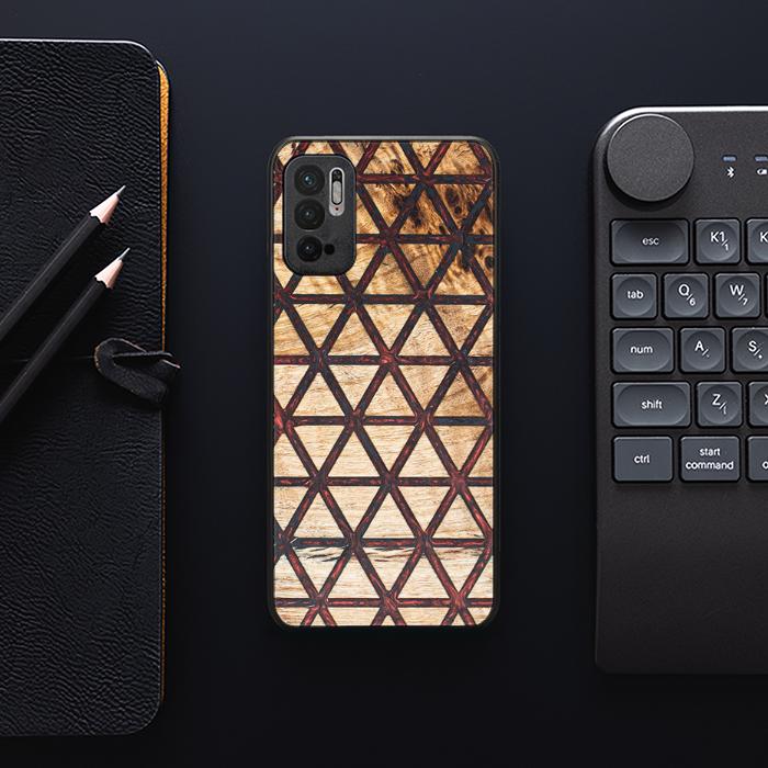 Xiaomi REDMI NOTE 10 5G Handyhülle aus Harz und Holz - Synergy#F22