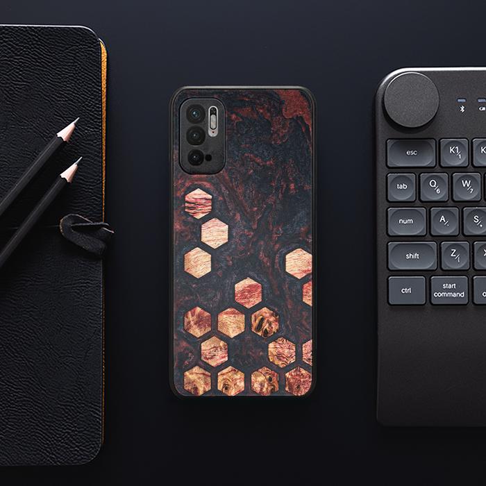 Xiaomi REDMI NOTE 10 5G Handyhülle aus Harz und Holz - Synergy#F27