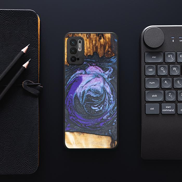 Xiaomi REDMI NOTE 10 5G Handyhülle aus Harz und Holz - Synergy#F34