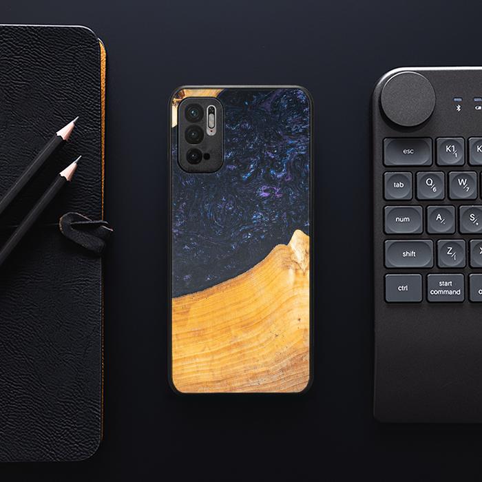 Xiaomi REDMI NOTE 10 5G Handyhülle aus Harz und Holz - Synergy#F37