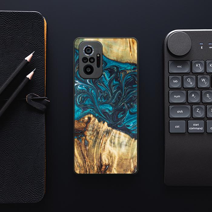 Xiaomi REDMI NOTE 10 Pro Handyhülle aus Harz und Holz - Synergy#E12