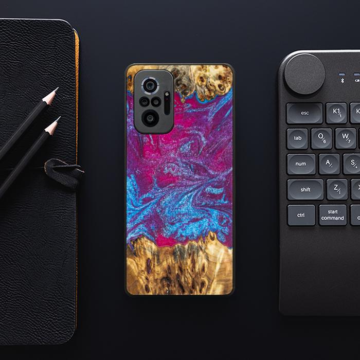 Xiaomi REDMI NOTE 10 Pro Resin & Wood Phone Case - Synergy#E3