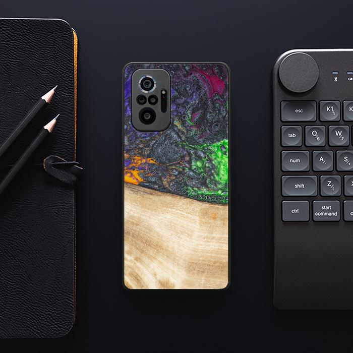 Xiaomi REDMI NOTE 10 Pro Handyhülle aus Harz und Holz - Synergy#F10