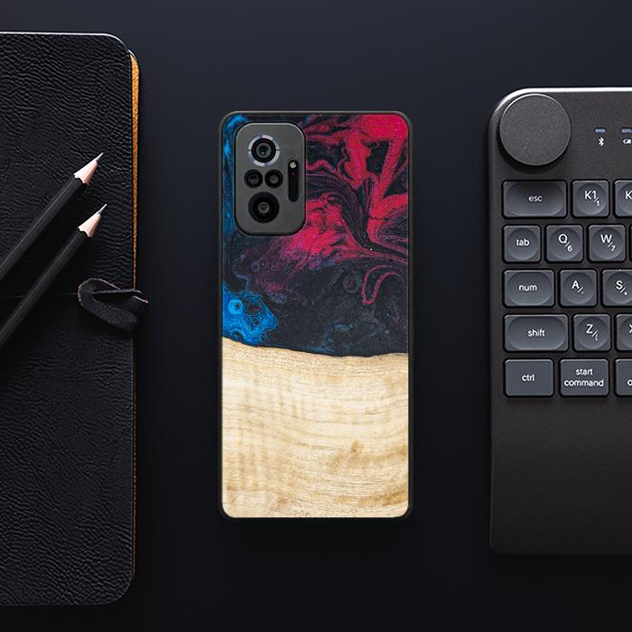 Xiaomi REDMI NOTE 10 Pro Handyhülle aus Harz und Holz - Synergy#F14