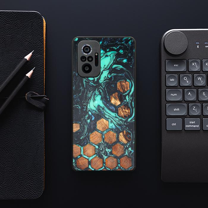 Xiaomi REDMI NOTE 10 Pro Handyhülle aus Harz und Holz - Synergy#F28
