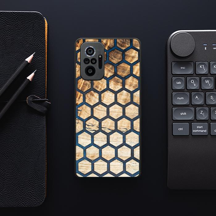 Xiaomi REDMI NOTE 10 Pro Handyhülle aus Harz und Holz - Synergy#F36