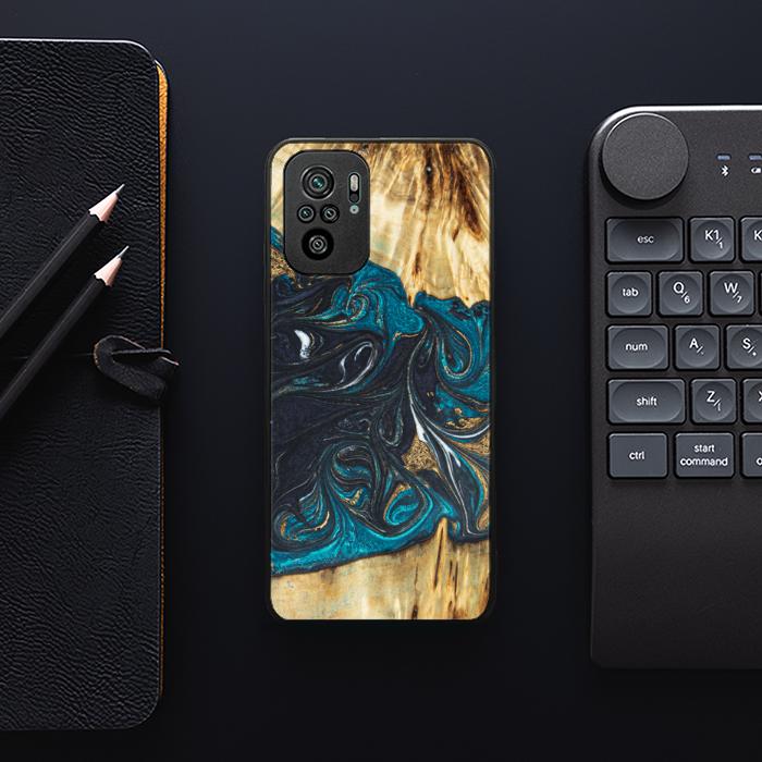 Xiaomi REDMI NOTE 10 Handyhülle aus Harz und Holz - SYNERGY#E1