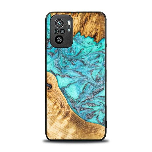Xiaomi REDMI NOTE 10 Handyhülle aus Harz und Holz - Synergy#E13