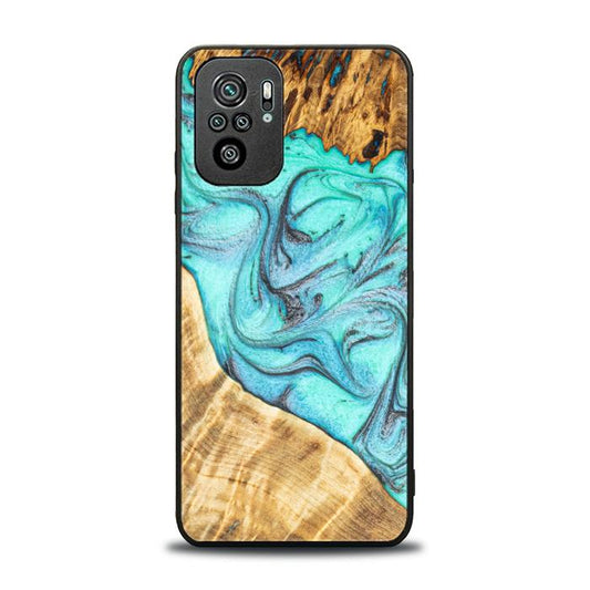 Xiaomi REDMI NOTE 10 Handyhülle aus Harz und Holz - Synergy#E16