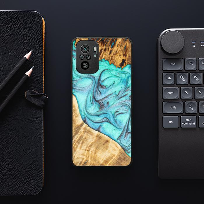 Xiaomi REDMI NOTE 10 Etui na telefon z żywicy i drewna - Synergy#E16