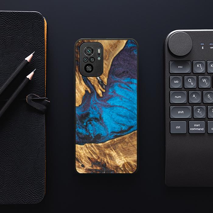 Xiaomi REDMI NOTE 10 Etui na telefon z żywicy i drewna - Synergy#E21
