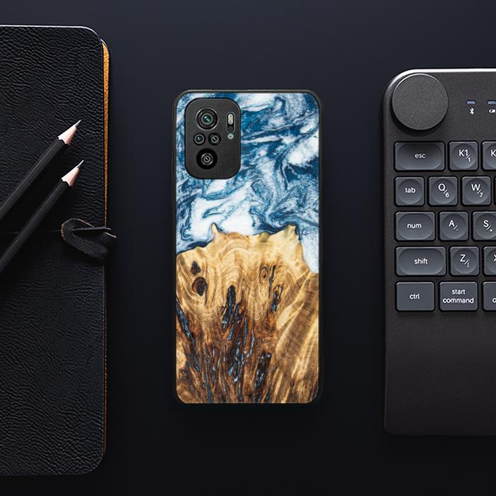 Xiaomi REDMI NOTE 10 Handyhülle aus Harz und Holz - Synergy#E23