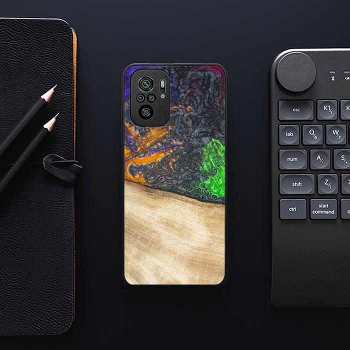Xiaomi REDMI NOTE 10 Handyhülle aus Harz und Holz - Synergy#F15