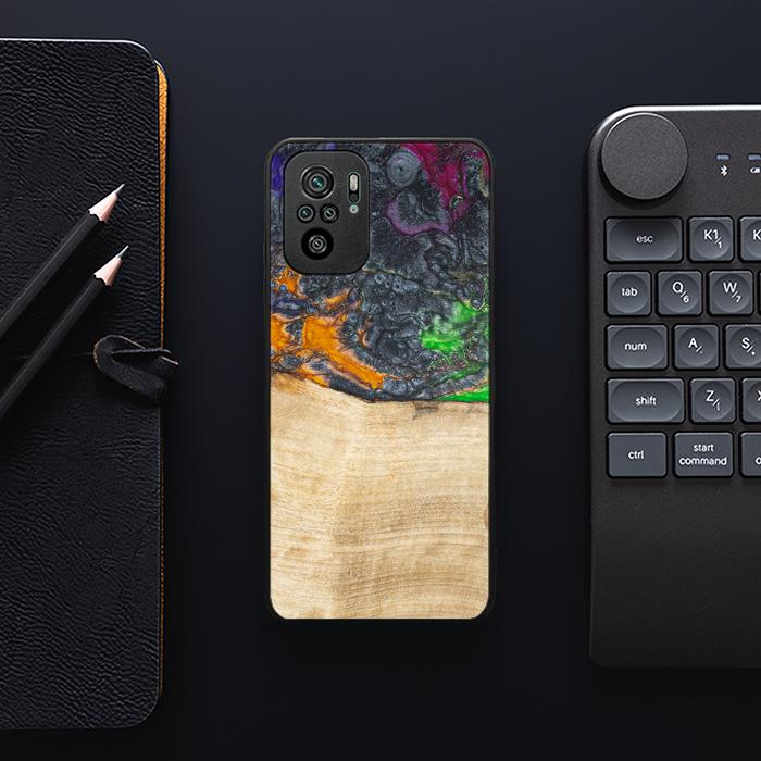 Xiaomi REDMI NOTE 10 Handyhülle aus Harz und Holz - Synergy#F16