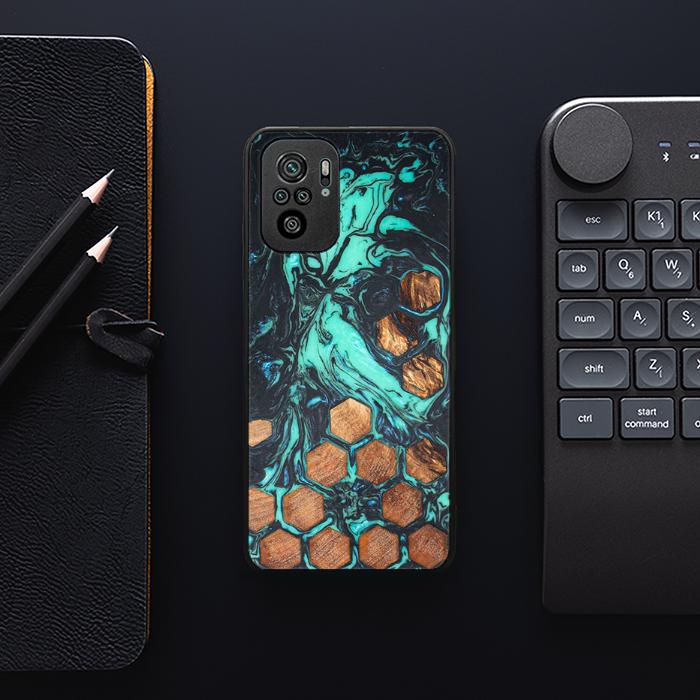 Xiaomi REDMI NOTE 10 Handyhülle aus Harz und Holz - Synergy#F23