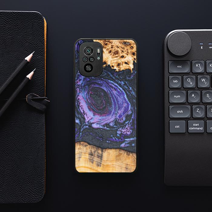 Xiaomi REDMI NOTE 10 Handyhülle aus Harz und Holz - Synergy#F24