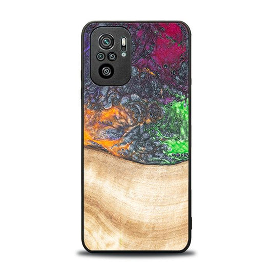 Xiaomi REDMI NOTE 10 Handyhülle aus Harz und Holz - Synergy#F6