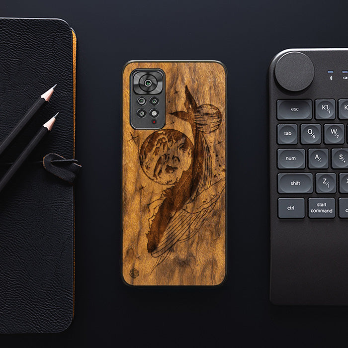 Xiaomi REDMI NOTE 11 Pro / 11 Pro 5G Wooden Phone Case - Cosmic Whale