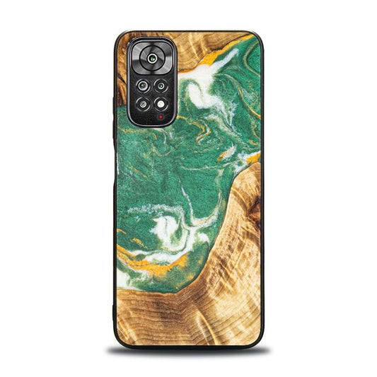 Xiaomi REDMI NOTE 11 / 11S Handyhülle aus Harz und Holz - Synergy#E20