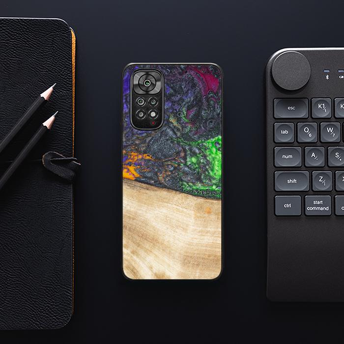 Xiaomi REDMI NOTE 11 / 11S Handyhülle aus Harz und Holz - Synergy#F10