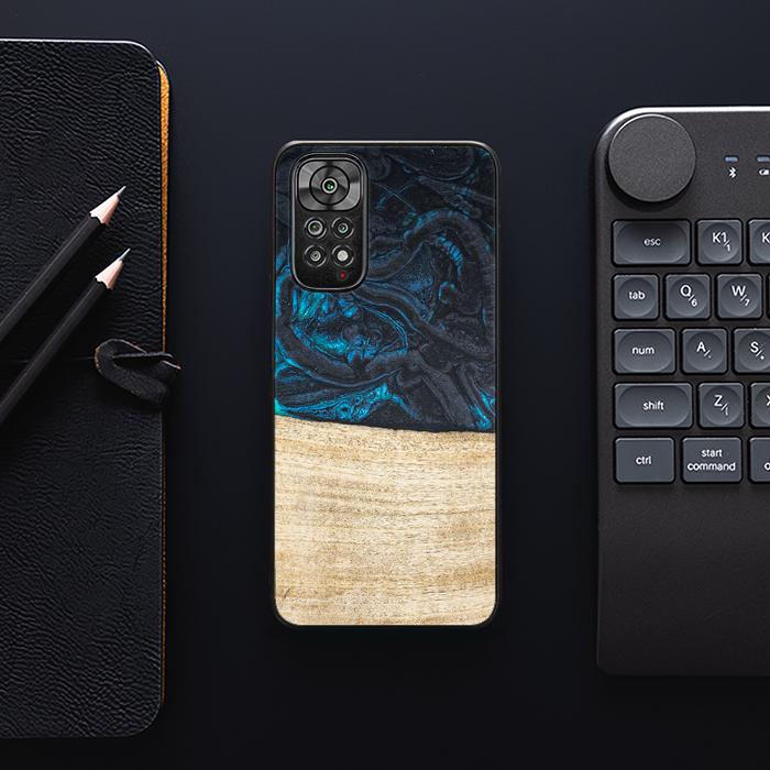Xiaomi REDMI NOTE 11 / 11S Handyhülle aus Harz und Holz - Synergy#F13