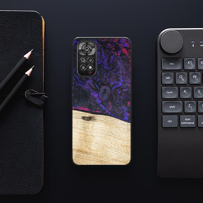 Xiaomi REDMI NOTE 11 / 11S Handyhülle aus Harz und Holz - Synergy#F18