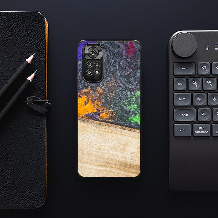 Xiaomi REDMI NOTE 11 / 11S Handyhülle aus Harz und Holz - Synergy#F20