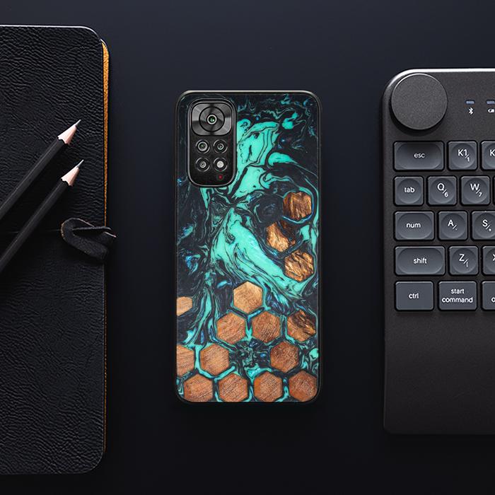 Xiaomi REDMI NOTE 11 / 11S Handyhülle aus Harz und Holz - Synergy#F23