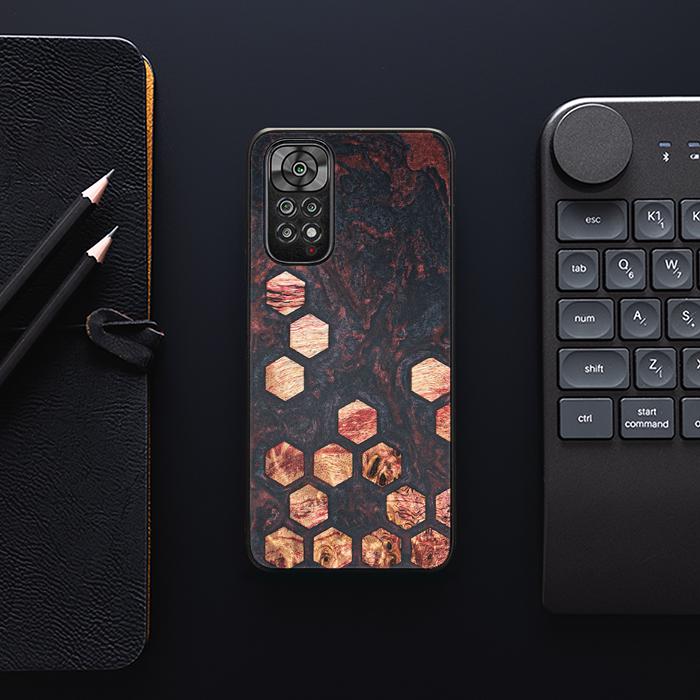 Xiaomi REDMI NOTE 11 / 11S Handyhülle aus Harz und Holz - Synergy#F27