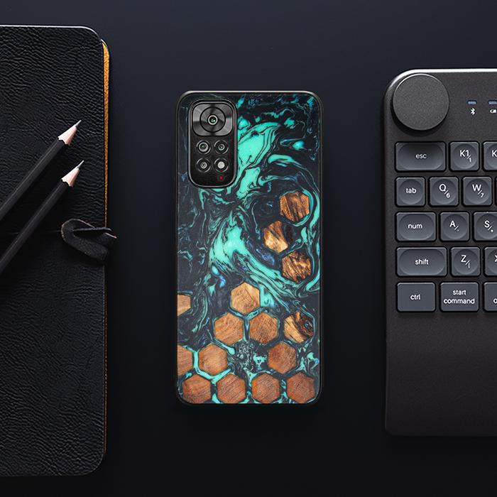 Xiaomi REDMI NOTE 11 / 11S Handyhülle aus Harz und Holz - Synergy#F28
