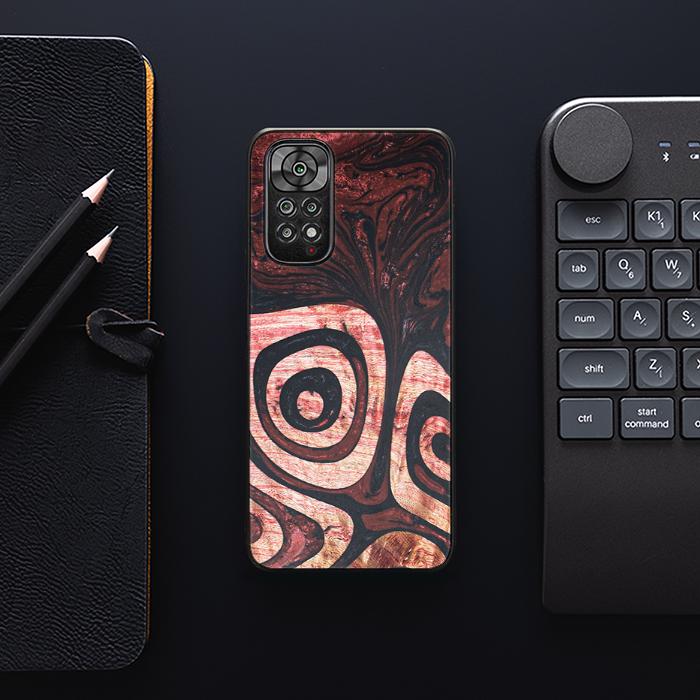 Xiaomi REDMI NOTE 11 / 11S Handyhülle aus Harz und Holz - Synergy#F32