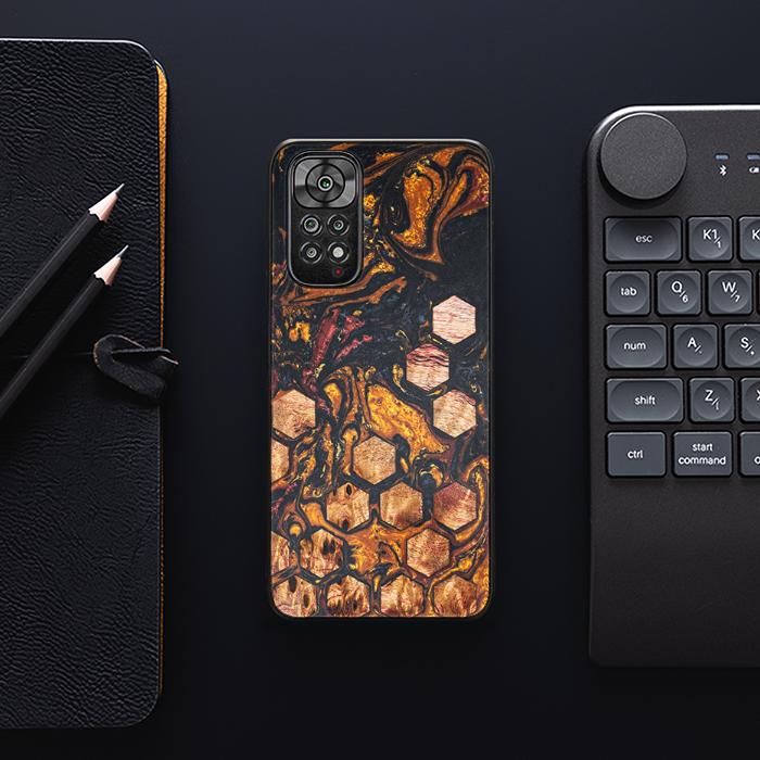Xiaomi REDMI NOTE 11 / 11S Handyhülle aus Harz und Holz - Synergy#F38