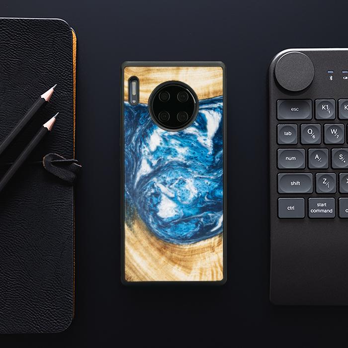 Huawei Mate 30 Pro Etui na telefon z żywicy i drewna - SYNERGY#350