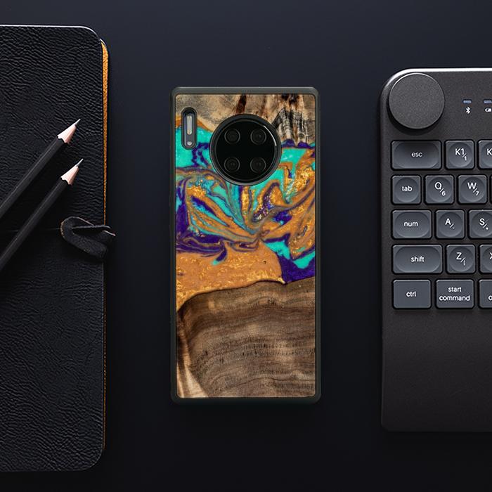 Huawei Mate 30 Pro Handyhülle aus Kunstharz und Holz - SYNERGY# A122