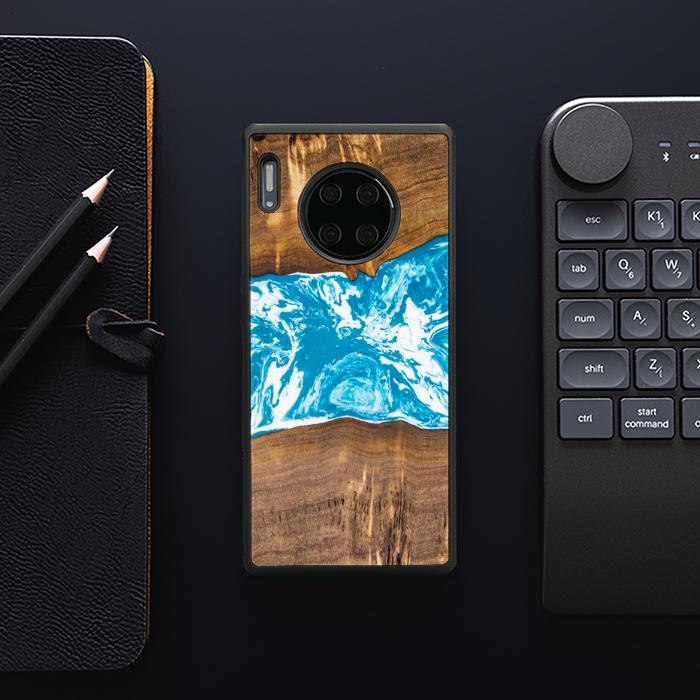Huawei Mate 30 Pro Etui na telefon z żywicy i drewna - SYNERGY#A7