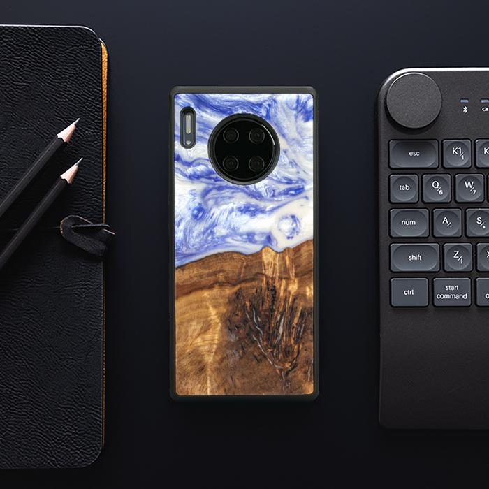 Huawei Mate 30 Pro Handyhülle aus Kunstharz und Holz - SYNERGY#B04