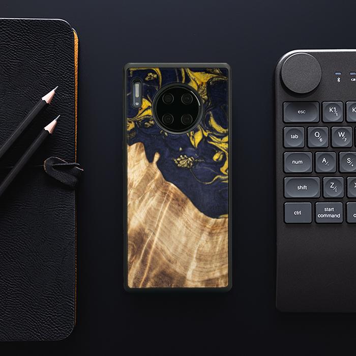 Huawei Mate 30 Pro Handyhülle aus Kunstharz und Holz - SYNERGY#C26