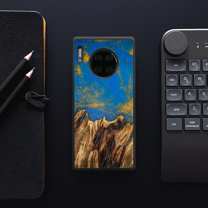 Huawei Mate 30 Pro Handyhülle aus Kunstharz und Holz - SYNERGY#C43