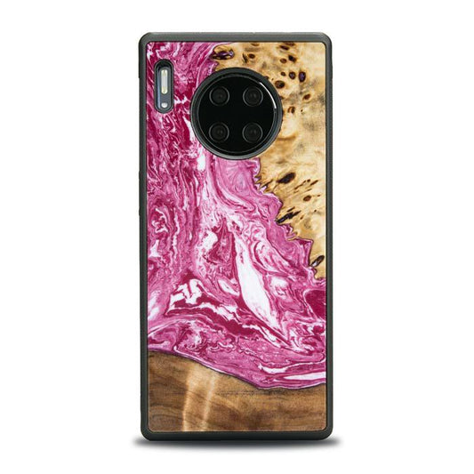 Huawei Mate 30 Pro Handyhülle aus Kunstharz und Holz - Synergy#129