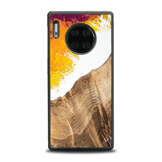 Huawei Mate 30 Pro Handyhülle aus Kunstharz und Holz - Synergy#C28