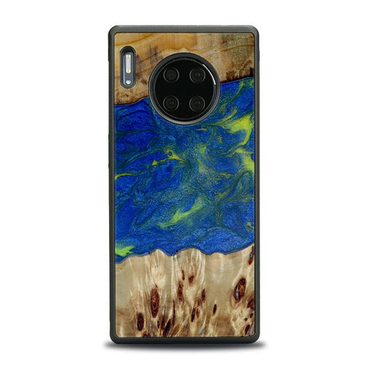 Huawei Mate 30 Pro Handyhülle aus Kunstharz und Holz - Synergy#D102