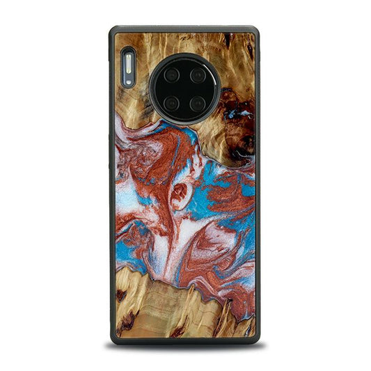 Huawei Mate 30 Pro Handyhülle aus Kunstharz und Holz - Synergy#D103