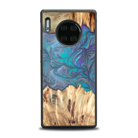 Huawei Mate 30 Pro Handyhülle aus Harz und Holz - Synergy#D107