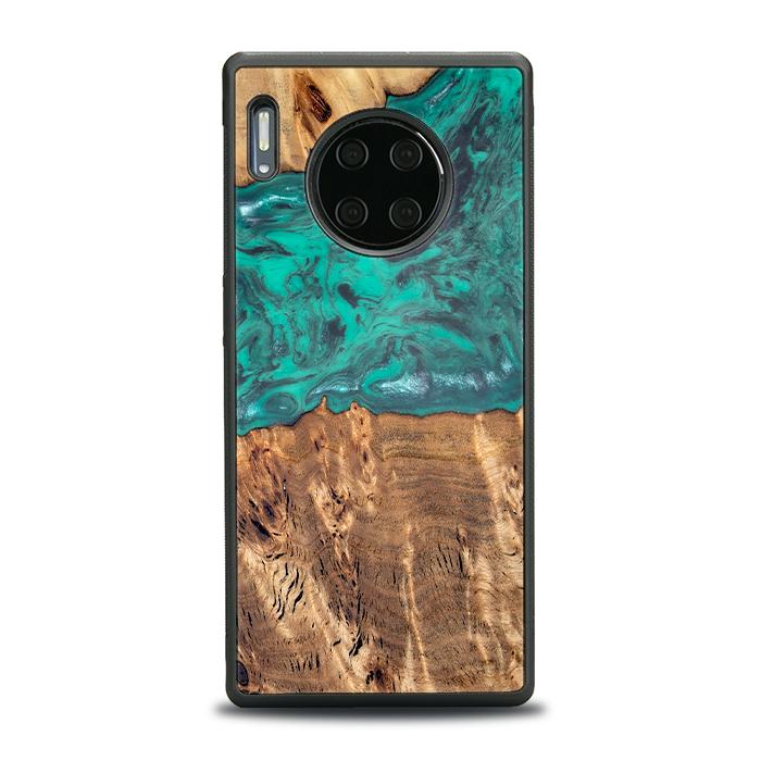 Huawei Mate 30 Pro Etui na telefon z żywicy i drewna - Synergy#D108