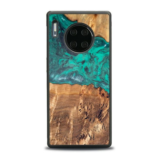 Huawei Mate 30 Pro Handyhülle aus Harz und Holz - Synergy#D111