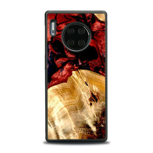 Huawei Mate 30 Pro Handyhülle aus Harz und Holz - Synergy#D117